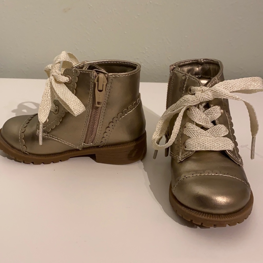Cat & Jack gold boots toddler size 6
